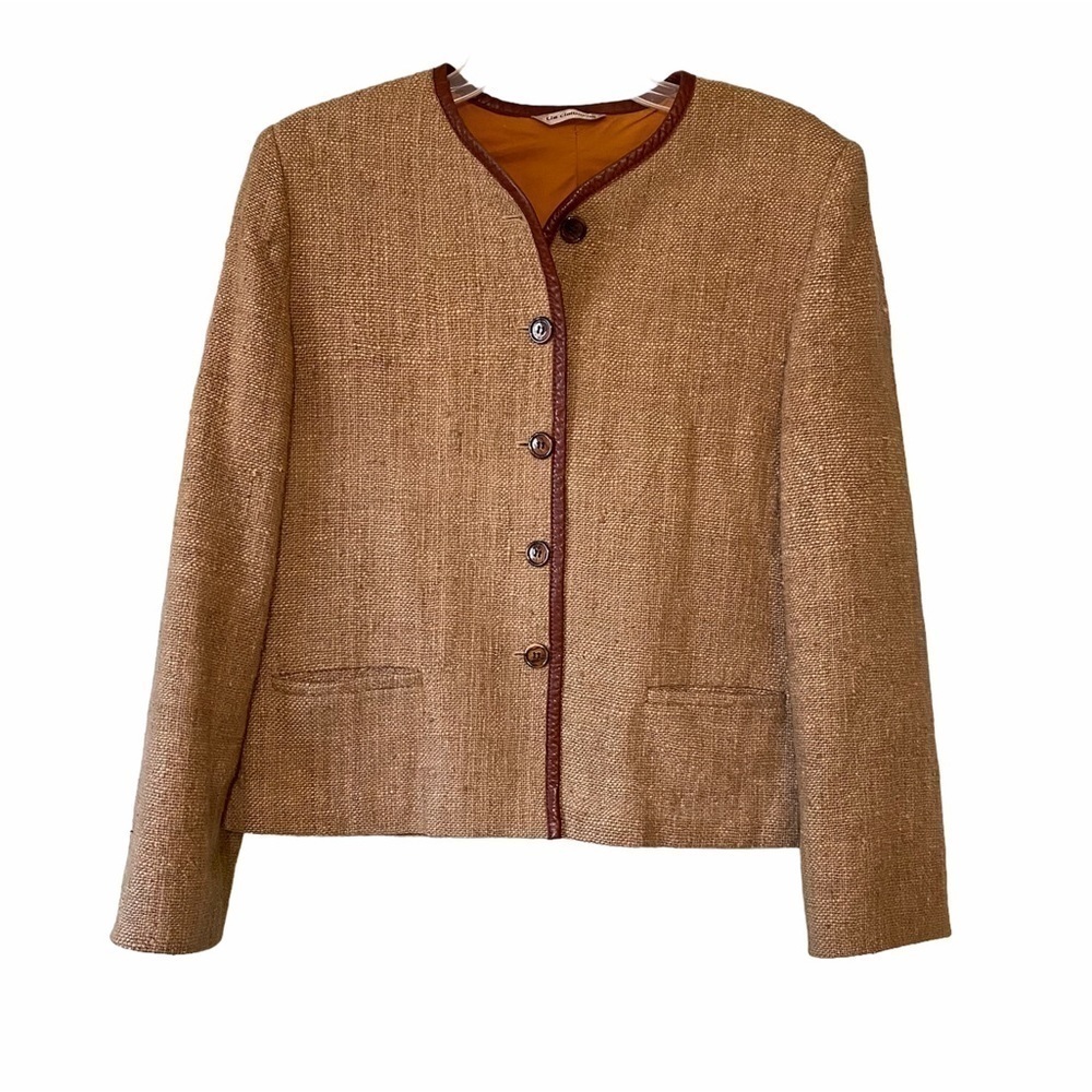 Vintage Liz Claiborne Tule Woven Blazer Sz Medium